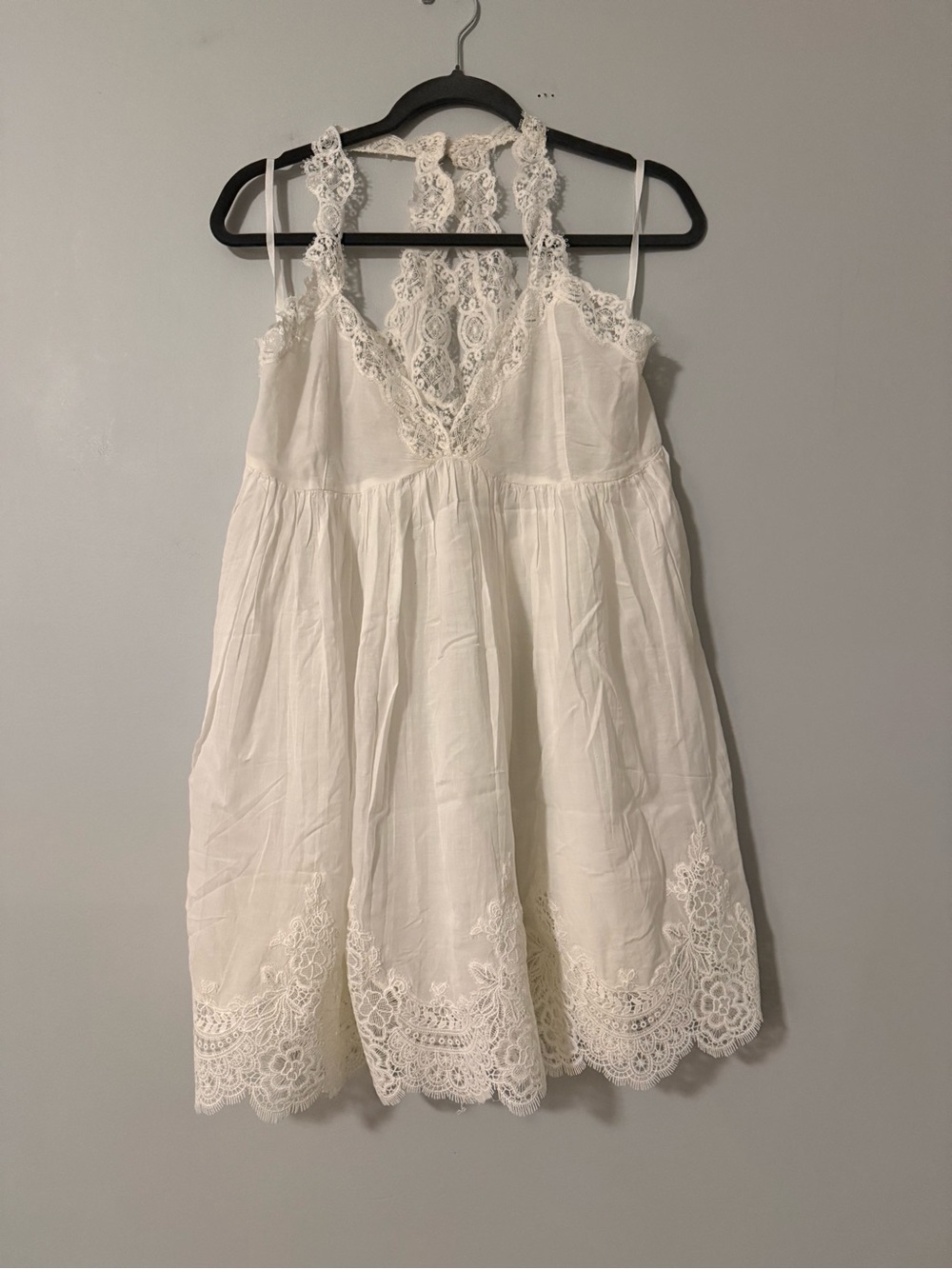 White Lace Babydoll Nightgown NEW